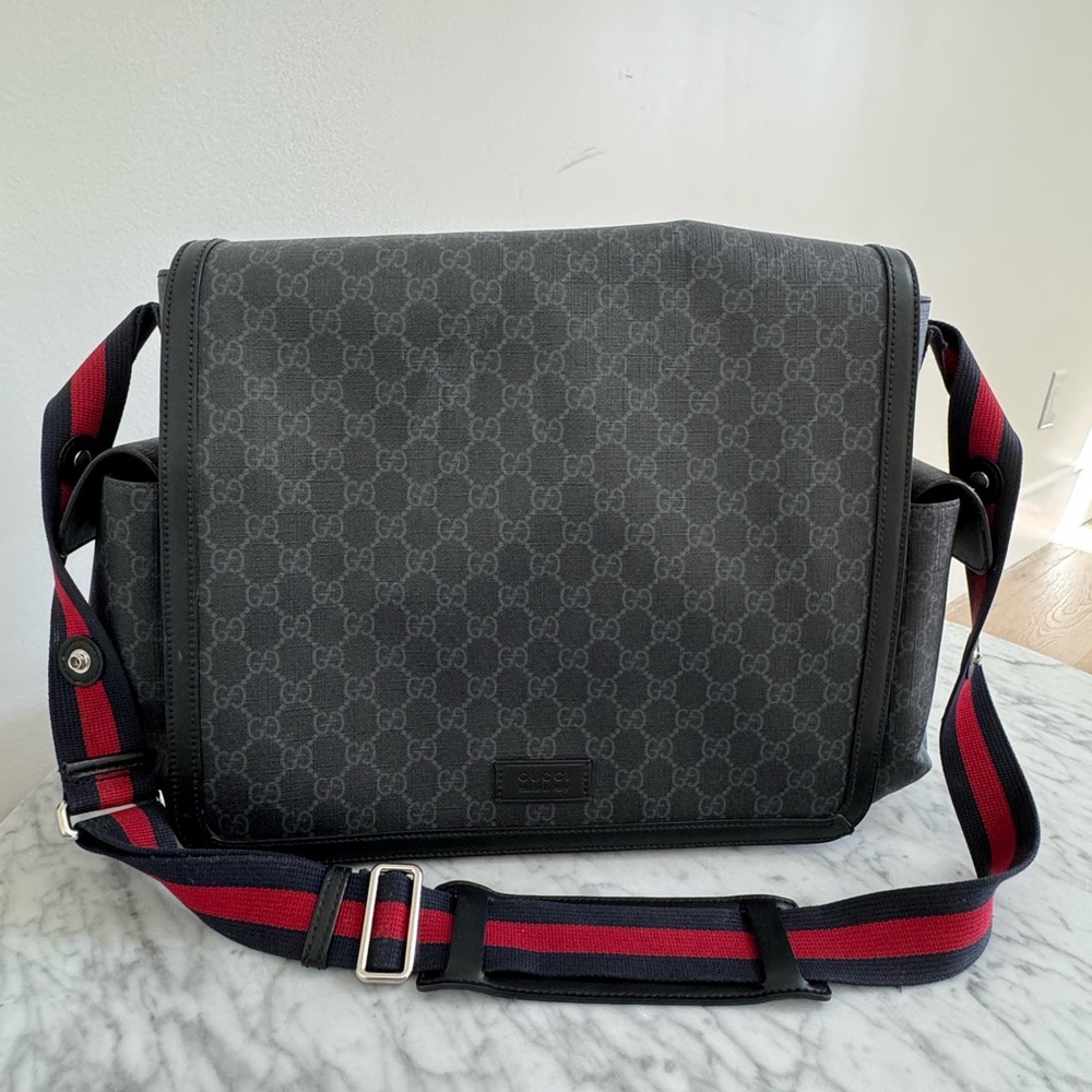 Gucci Black diaper bag